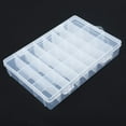 thumbnail image 2 of 10/15/24/36 Grids Plastic Organizer Box Storage Container Jewelry Box With Adjustable Dividers For Beads Arts DIY Crafts Storage 24 Compartment, 2 of 9