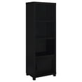 thumbnail image 2 of Entertainment Center Sandlin Black 3-shelf Engineered Wood Media Tower,Media Console, 2 of 10