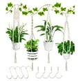 thumbnail image 1 of Exquisite Hand-woven Lace Wall-mounted Balcony Garden Decoration 4-piece Set, 1 of 9
