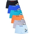thumbnail image 2 of 6-Pack Boy's Seamless Boxer Briefs, Adventure Train, Multi-Colors, M, 2 of 3