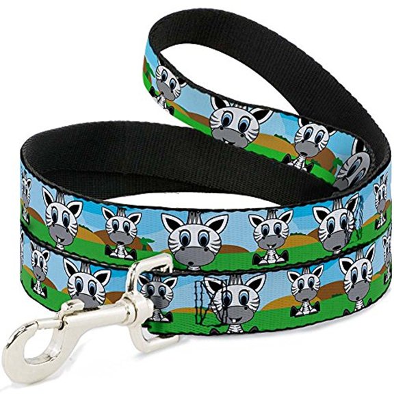Buckle-Down "Zebra Cartoon" Dog Leash