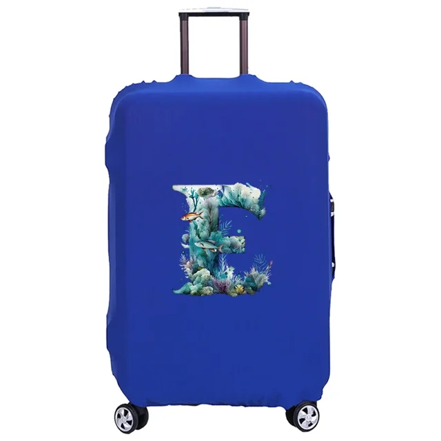 Luggage Cover Washable Case Cover Protective Case Scratch Proof Case Cover Suitable for Fish Letter Print Pattern Fits 18-32inch 8fish letter E M