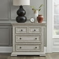 thumbnail image 2 of Liberty Furniture Industies, INC Big Valley Bedside Chest w/ Charging Station in Whitestone w/ Heavy Distressing, 2 of 6