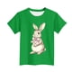 thumbnail image 4 of Blusas y camisas de manga corta con cuello redondo Camiseta estampada de manga corta de Pascua para niños Cuello redondo Manga corta Casual Versátil Para niñas Niños Top de poliéster, 4 of 5