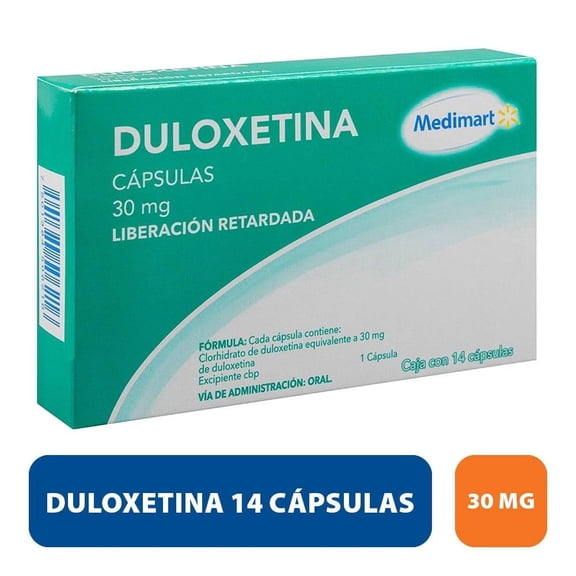 Duloxetina Medimart 30 mg 14 cápsulas de liberación retardada