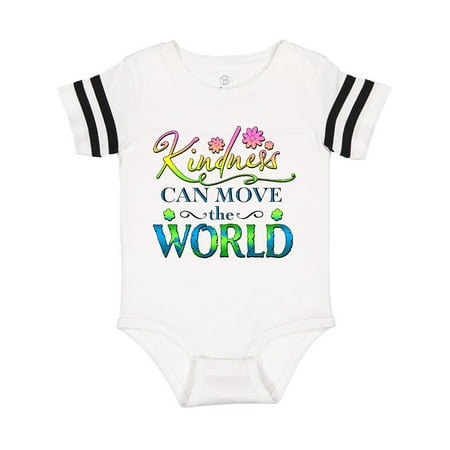 

Inktastic Kindness Can Move the World- with flowers Gift Baby Boy or Baby Girl Bodysuit