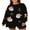 Black, variant on Rdhnmea Women’s Christmas Sweatshirts Sequin Santa Graphic Long Sleeve Crew Neck Pullovers Oversized Tops Xmas Outfits