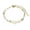 Gold C, variant on Stackable Gold Stainless Steel Initials Double Chain Bracelet for Women, 17-22 cm, Gold M