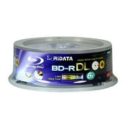 RiData 50GB BD-R DL Dual-Layer Blu-Ray Writable 6x Disc 25pk