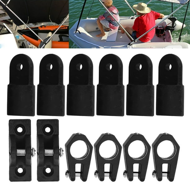 Sonew Boat Hardwares,12pcs/set Deck Hinge Jaw Slide Eye End Cap Kit  Accessories for Marine Boat Yacht 7/8in Pipe Tube,Jaw Slide