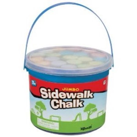 ToySmith Jumbo Sidewalk Chalk - 20 chalks Multi-Colored