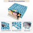 thumbnail image 3 of FORMRS Womens Corduroy Tote Bag Crossbody Shoulder Purse Handbag with Detachable Strap, Blue Daisy Pattern, 3 of 7