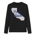 thumbnail image 5 of Fznquz Crew Neck Women's Blouses Long Sleeve Black Casual T Shirts Y2K Graphic Curve Hem Women's Fashion M, 5 of 5