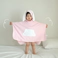 thumbnail image 4 of hirigin Toddler Hooded Beach Towel, Soft Animal Cape Pool Poncho Quick Dry Absorbent Bathrobe for Boys Girls, 4 of 5