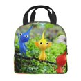 thumbnail image 3 of Lsque Pikmin Print Insulated Lunch Bag with Thick Aluminum Foil Lunch Tote Bag with Front Pocket for Men and Women, Ideal for Work, School, Picnics, and Travel, 3 of 8