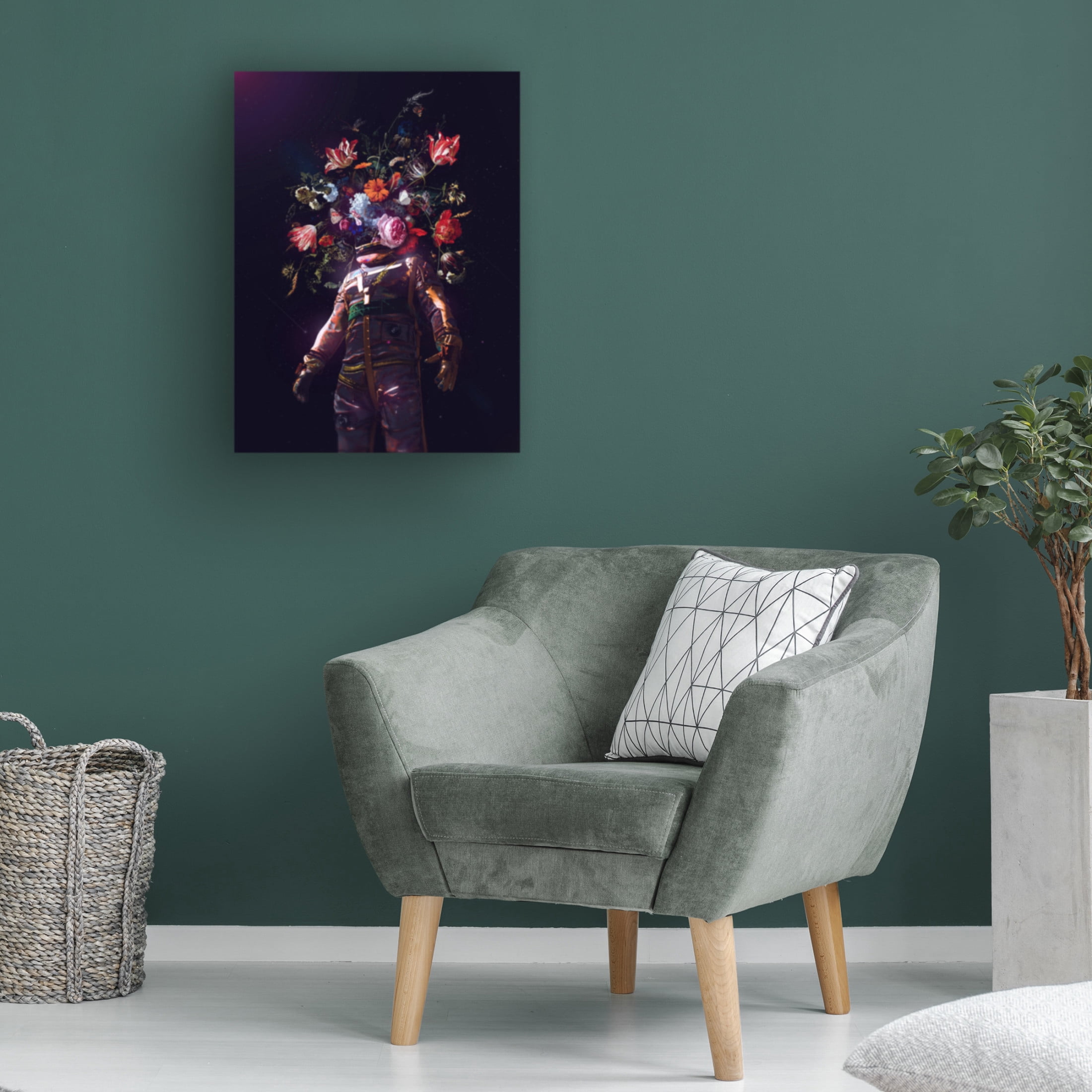 Canvas Wall Art - Francis Minoza 'Full Bloom Ii' Wall Art for Living Room, Bedroom, or Office Décor by Trademark Fine Art - 24 x 32 Inches
