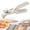 White, variant on Hot Plate Grippers, Silicone Hot Plate Gripper Tongs, Multi-Purpose Anti-Scald Bowl & Plate Clip for Kitchen, Non-Slip & Easy to Cleana(B)