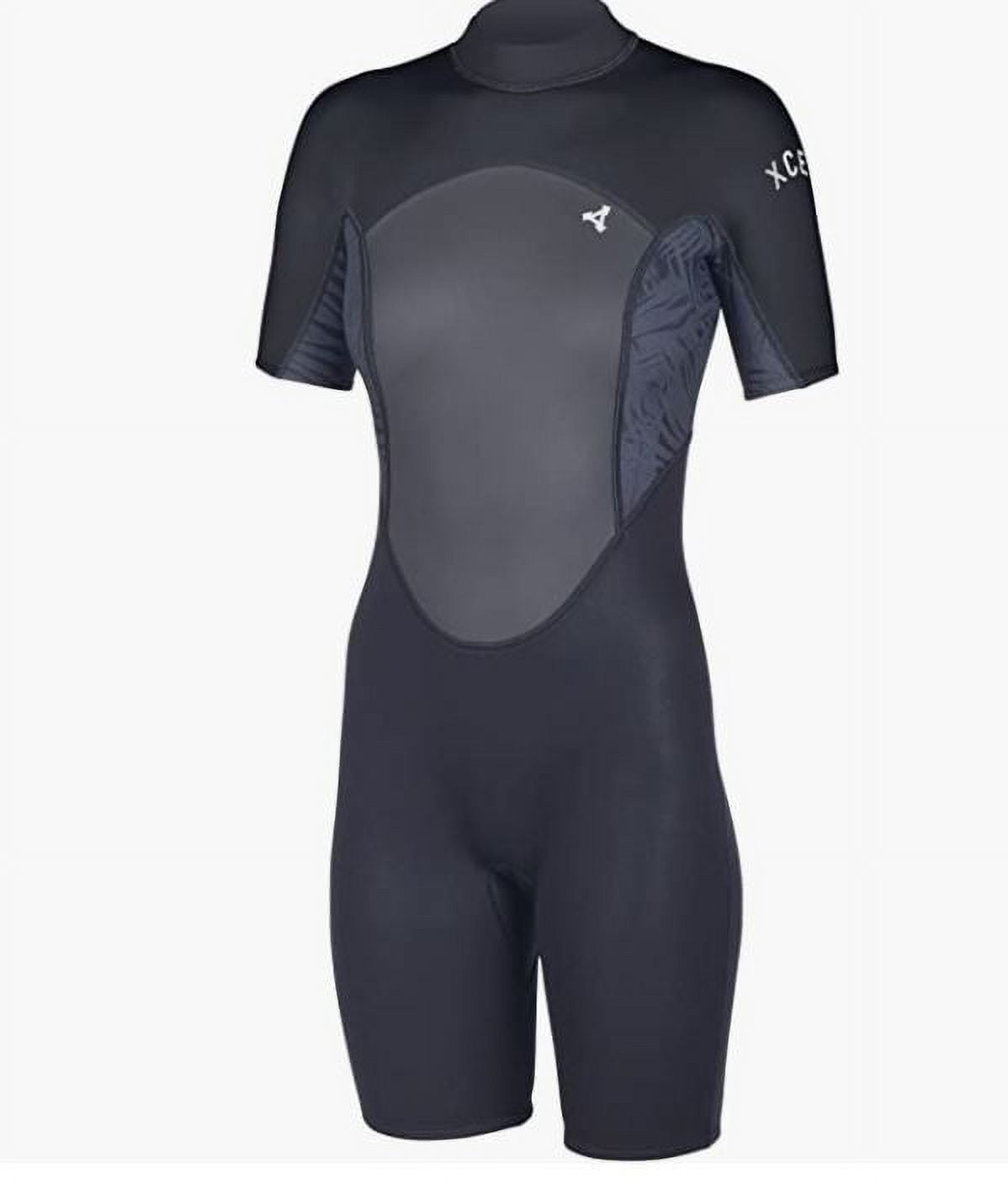 XCel Axis X 4/3mm mens chest zip full wetsuit Large Short Graphite