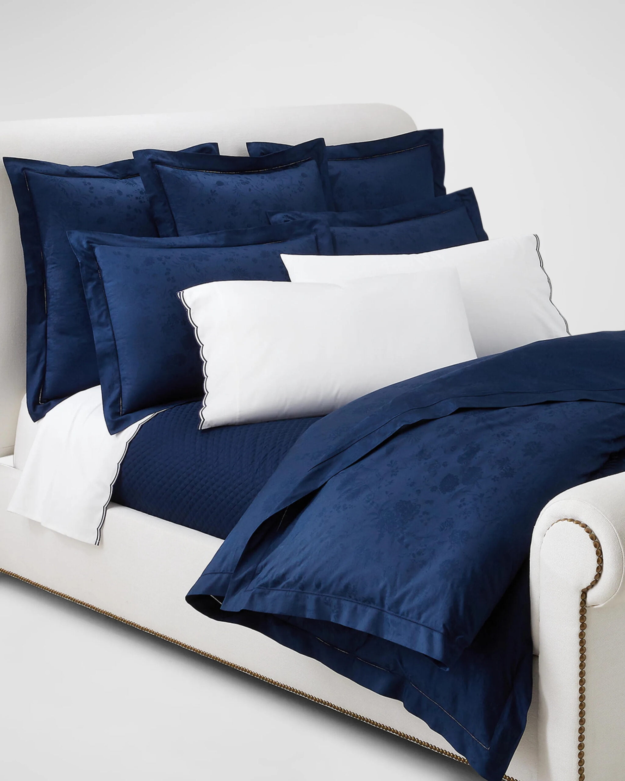 Ralph Lauren Full/Queen Cotton Chambray Graydon Melange Duvet