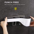 thumbnail image 5 of Kitchen-dream Haartrocknerhalter,Fönhalter Ohne Bohren, Fönhalter mit 2 Ablagefächer, Badezimmer Ablage-Grau, 5 of 5