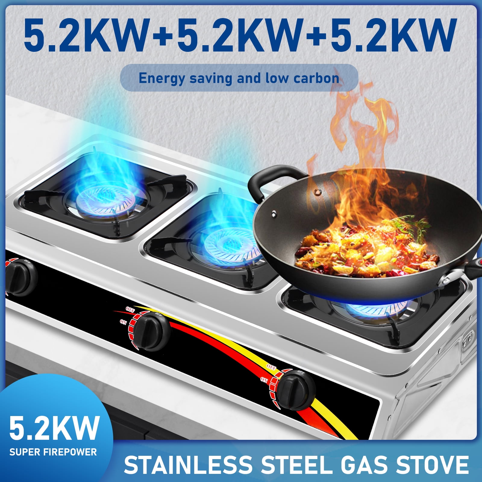 Wobythan Portable Camping Stove Propane Single Burner Gas Stove