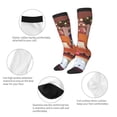 thumbnail image 3 of Masiiu Bluey Print Adult Crew socks, Comfortable Novelty Colorful Patterned, Breathable, Stylish Colorblock for Men Women, 3 of 6