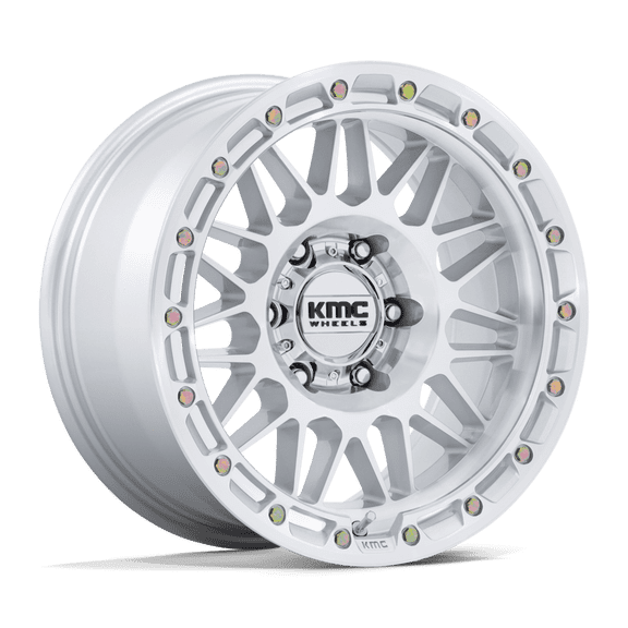 KMC Wheels - ATTACK 17X8.5 5X5 71 -10 G-SLV-MCH - KM555SD17855010N