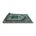 thumbnail image 2 of Ahgly Company Indoor Square Oriental Light Blue Industrial Area Rugs, 7' Square, 2 of 4