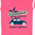 thumbnail image 4 of Inktastic Paradise Beach in Delray Beach with Palm Trees and Car Boys or Girls Baby Bodysuit, 4 of 5