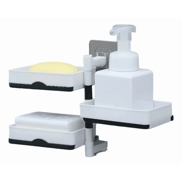Soporte Organizador Baño Porta Jabon Jabonera Pared Regadera Xtellar blanco