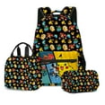 Pokemon Anime Backpacks Sets, Cartoon Animal Laptop Backpack Daypack 3D