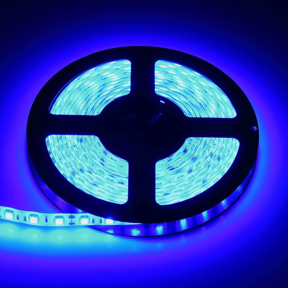LED Strip Light Plastic+LED Home Kitchen Light Tape Wedding 5050 Blue