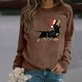 thumbnail image 4 of Cute Dog Sweatshirts for Women 2025 Long Sleeve Dog Graphic Sweatshirt for Lovers Pullover Tops, 4 of 8