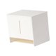 thumbnail image 1 of Caja de pañuelos montada en la pared, caja de almacenamiento de bolsas de basura, dispensador de pañuelos para el hogar, caja de pañuelos portátil , Blanco 12x13.5x9.2cm Blanco 12x135x92cm mayimx Cubierta de tejido, 1 of 9