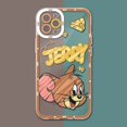 thumbnail image 1 of Funda de silicona suave con dibujo de ratón y gato para iPhone, carcasa transparente para modelos 14 Pro Max, 13, 12, 11 Mini, XR, XS, X, 8, 7, 6, 6S Plus, SE 2020 Fivean unisex, 1 of 2