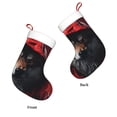 thumbnail image 3 of Yiaed Mysterious Hooded Wolf Print Christmas Stockings, Christmas Stockings Hanging Ornaments, Christmas Stockings for Family Christmas Holiday Decorations, 3 of 7