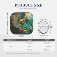 thumbnail image 3 of Vsdgher Emerald Color Gold Marble Print Car Windshield Sun Shade, Reflective Sunshade Window Sunshade Sun Visor Protector Fit for Cars,Trucks,SUVs-Small, 3 of 6