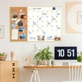 thumbnail image 4 of ARCOBIS Whiteboard Calendar with Cork Board, 36"x24" Magnetic White Board Calendar Dry Erase for Wall, Gold Frame Monthly Combination Board for Offic, 4 of 8