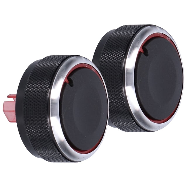 Reemplazo de aleación de aluminio de perilla de aire acondicionado de 2 piezas para Kia RIO K2 KX ROCSS 2017-2019