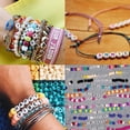 thumbnail image 5 of 4000pcs Pony Beads Kit, Including 2400pcs Rainbow Pony Beads And 1600pcs Letter Beads, 24 Colors 4 Styles Kandi Beads For Bracelets Jewelry Making Wit, 5 of 5