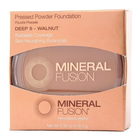 Mineral Fusion - Pressed Powder Foundation Deep 5 - Walnut - 0.32 oz.