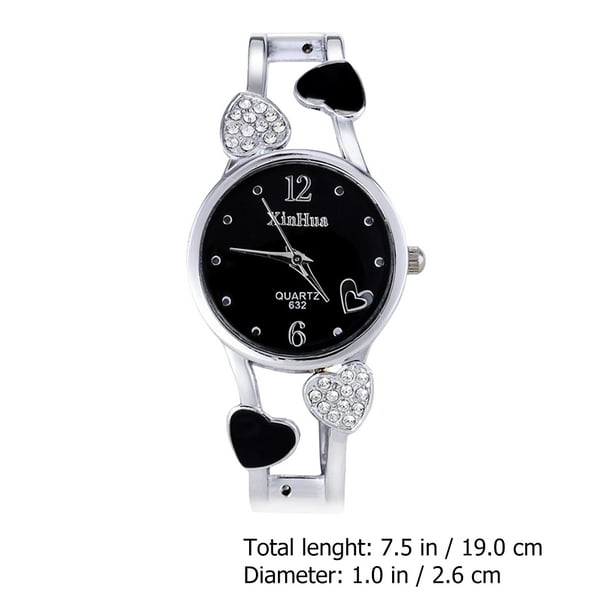 Diamond bracelet top watch for ladies