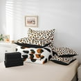 thumbnail image 6 of Manfei Brown Cheetah Print Twin Bedding Sets 7pcs, Wild Animal Bedding Comforter Set, Aesthetic Leopard Print Sheet Sets, Luxury Bedroom Decor, 6 of 8