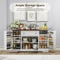 thumbnail image 5 of Timagebreze 55.1" Buffet Sideboard with Drawer, Wood Cabinet with Adjustable Shelves & Spice Rack, Kitchen Storage Cabinet for Living Room, 5 of 7