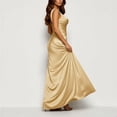 thumbnail image 5 of NTACZA Womens Dresses Summer Maxi Wedding Guest Dresses Sleeveless Formal V-Neck Ruched Waist Dressy Beige L, 5 of 9