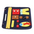 thumbnail image 4 of Busy Board Toy, Busy Board Dark Blue Felt Material Cultivation Ability Uniform Texture  For Kids, 4 of 8