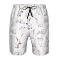 thumbnail image 3 of Logiee Rabbit Eating Print Mens Swim Trunks Quick Dry Board Shorts,Breathable Hawaii Beach Shorts Swimwear Bathing Suits-X-Large, 3 of 6