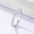 thumbnail image 5 of ShineofDiamond Simple Full eternity Stackable Wedding Band, Full Eternity Bands women band, Wedding Band Gift for her, Anniversary Gifts, 5 of 8