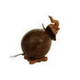 thumbnail image 4 of Unique Handmade Coconut Shell Wood Elephant Coin Piggy Bank Handcrafted Wooden Rustic Hand Carved Keepsake Saving Money Adorable Kids Room Decor Gift, 4 of 5