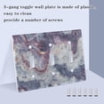 thumbnail image 4 of Dailycode Light Switch Plate Covers 2 Gang Wall Plate Plastics Outlet Covers for Kitchen Home Office Decor Planetary Surface, 4 of 8